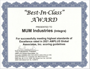 Best In Class Award